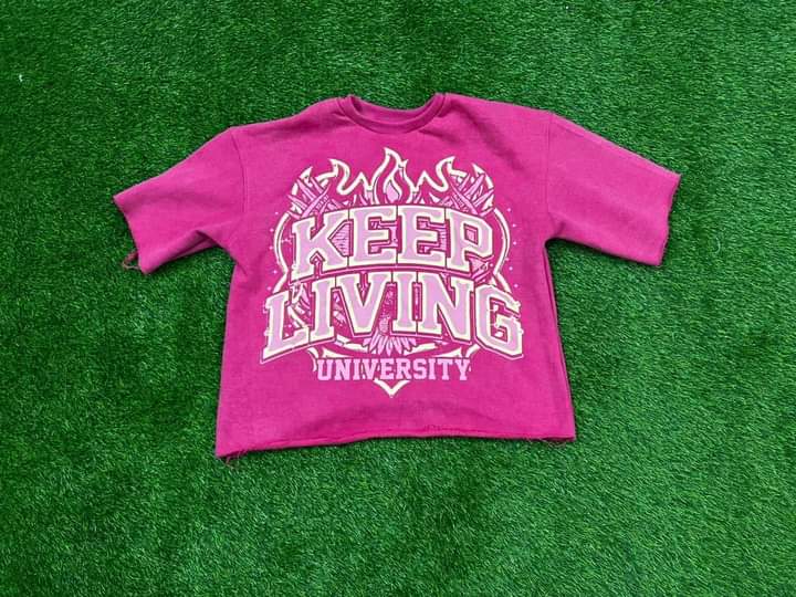 Flame University Shirt (Pink/Cream)