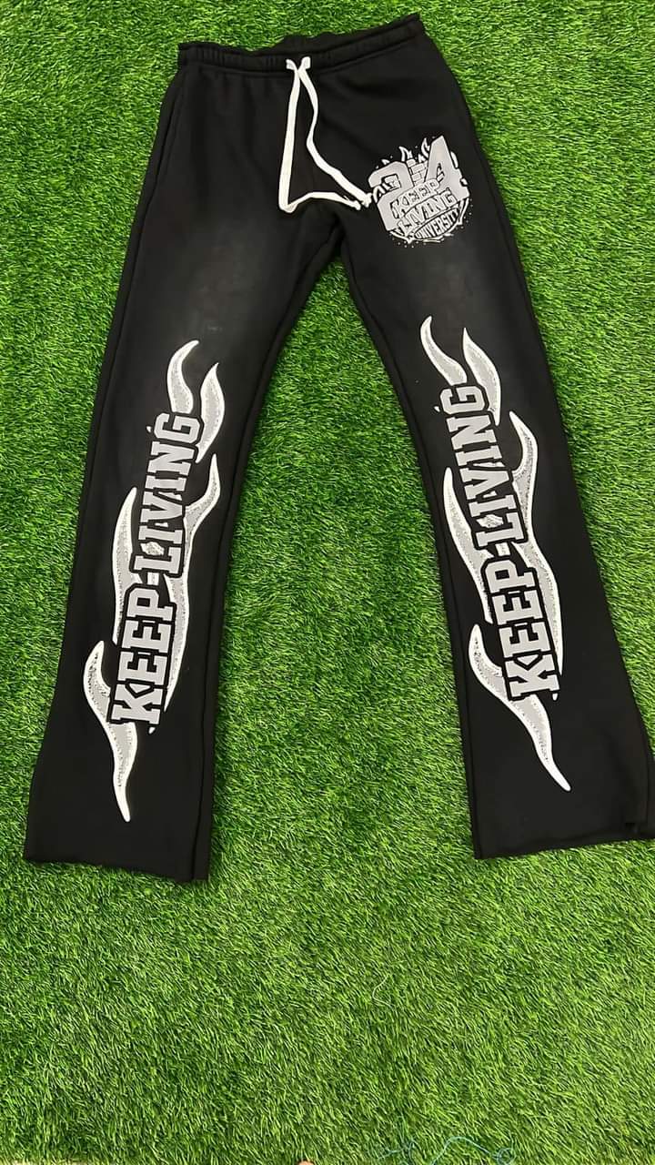 Flame University Pants (Black/Grey)