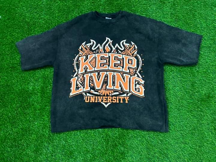 Flame University Shirt (Black/Orange)