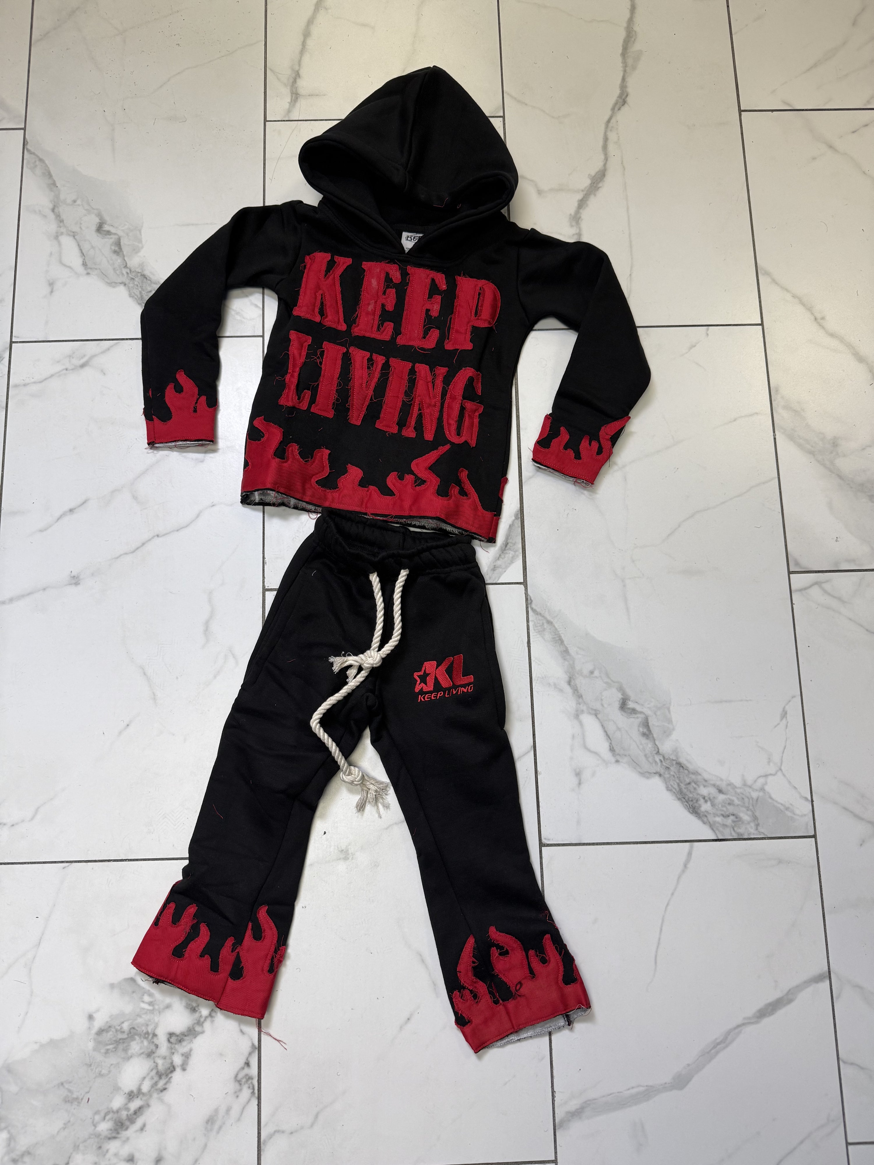 Kids Through The Fire Sets (Black/Red)