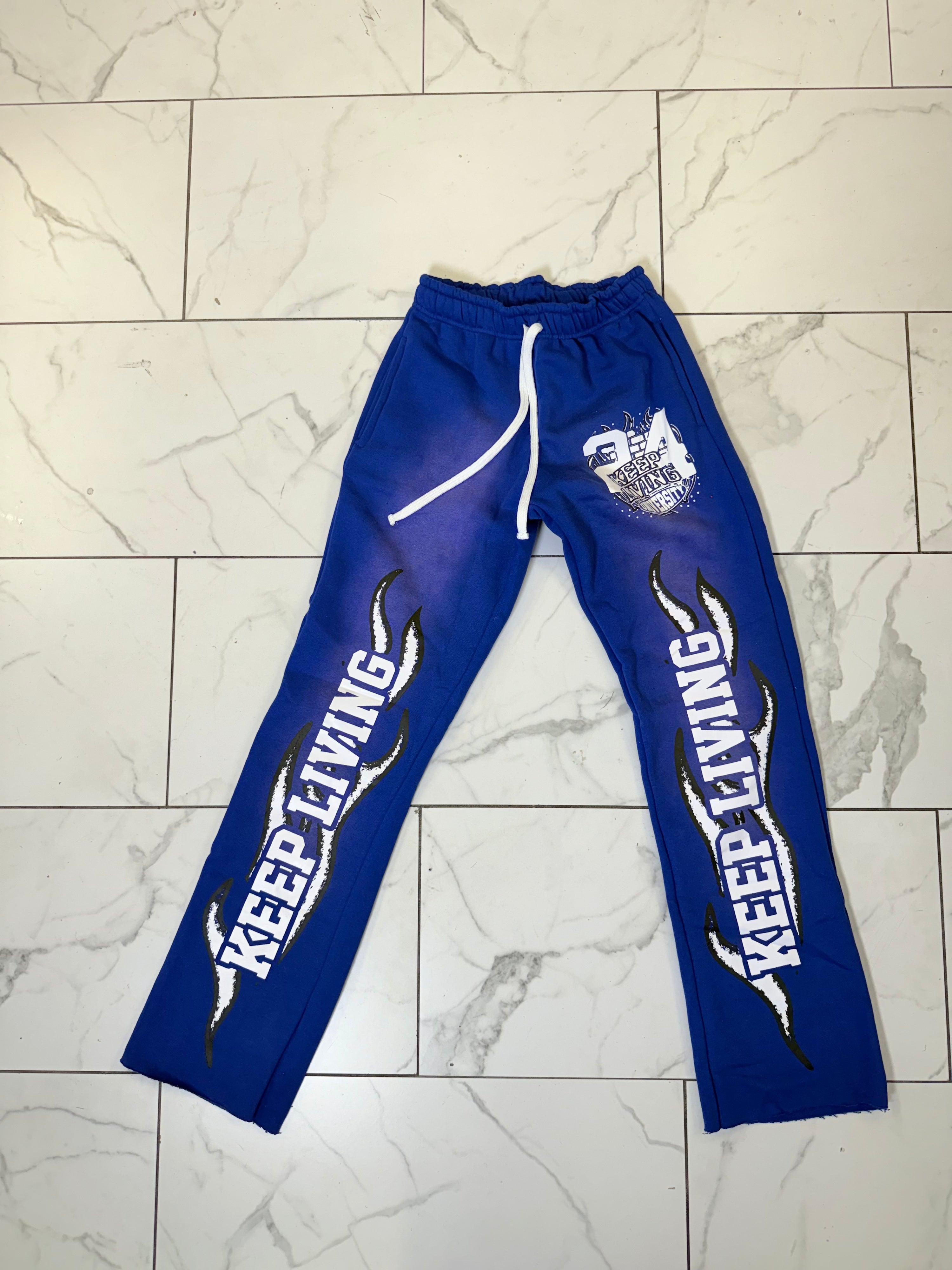 Flame University Pants (Blue/White)