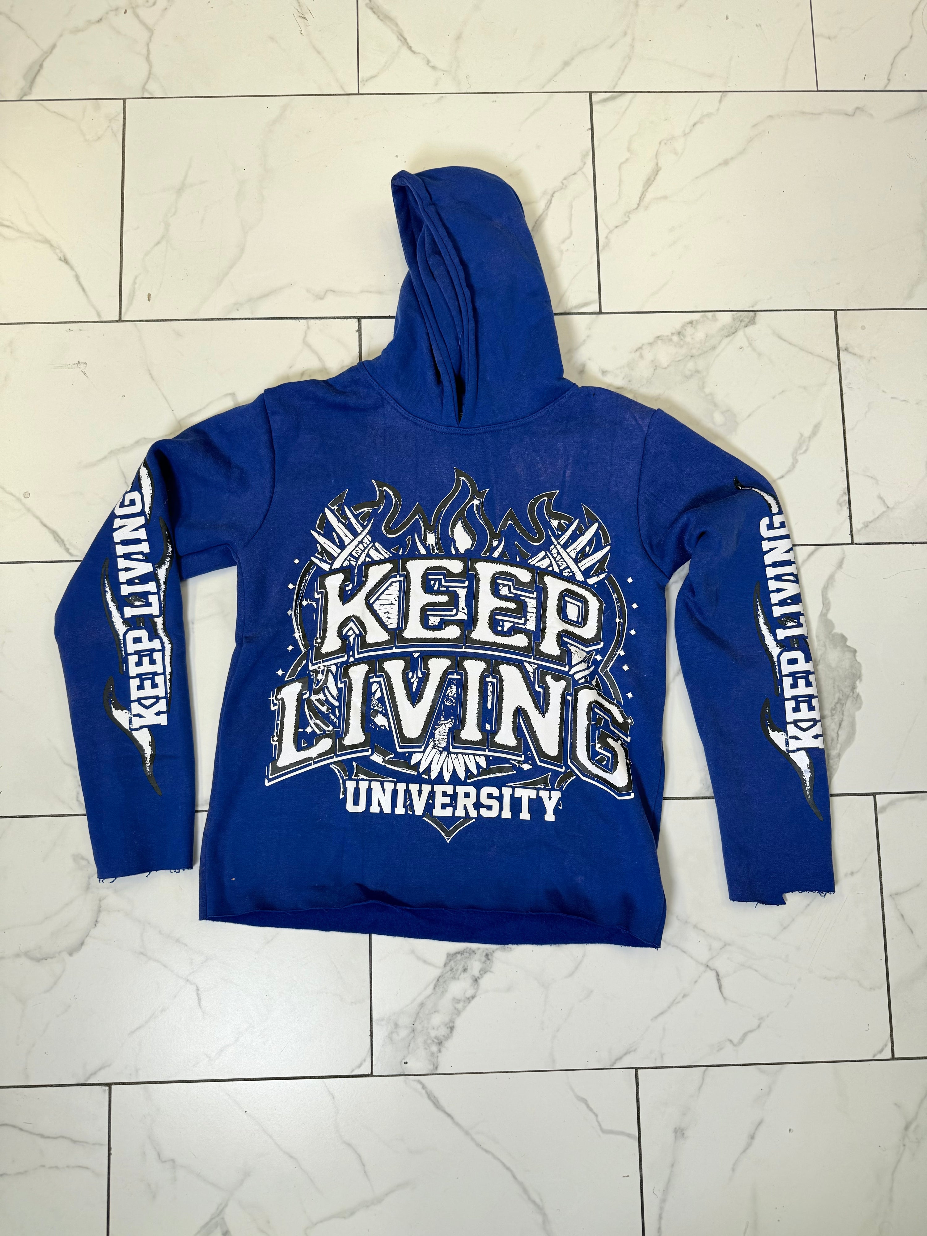 Flame University Hoodie (Blue/White)