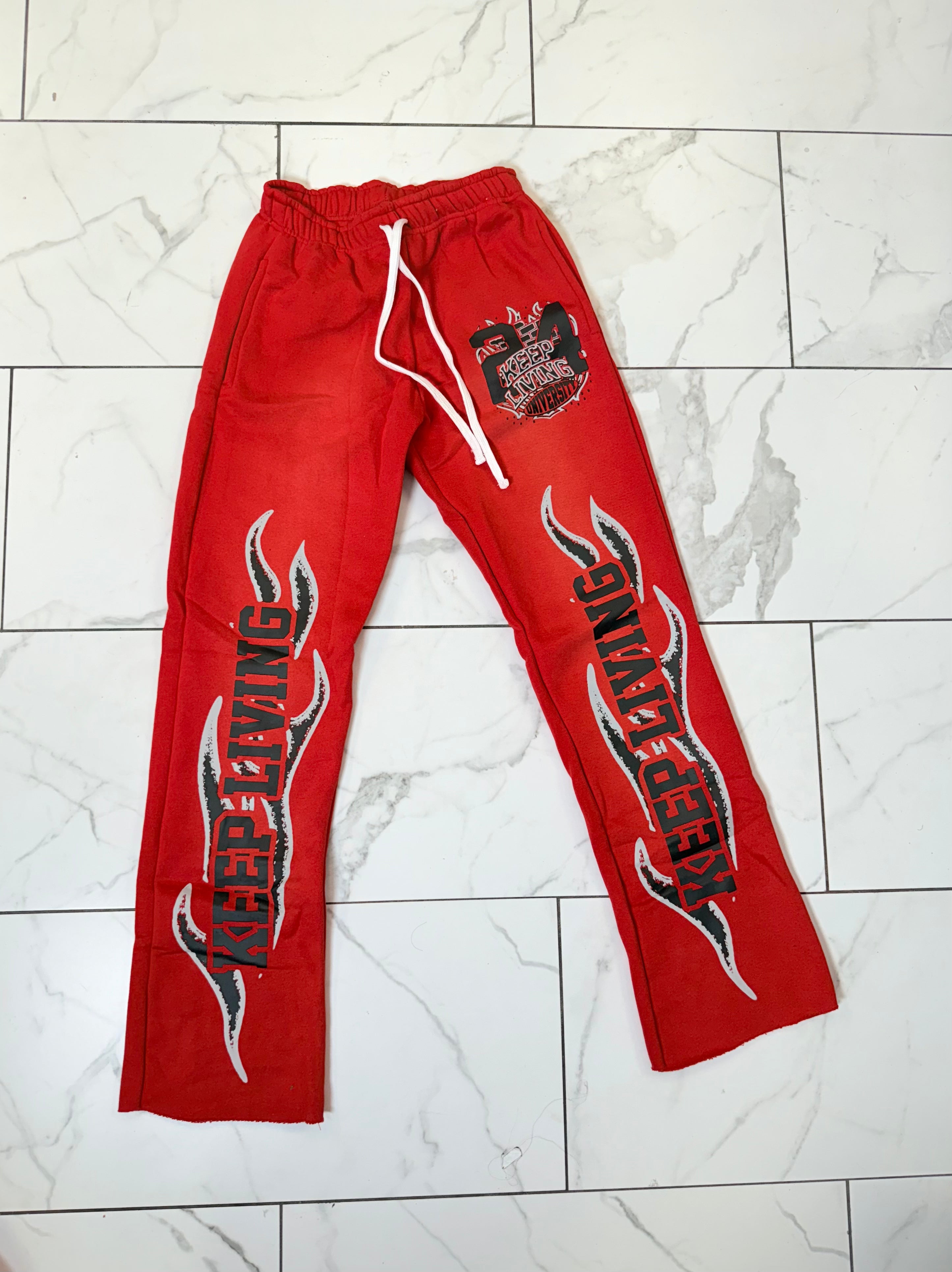 Flame University Pants (Red/Black)