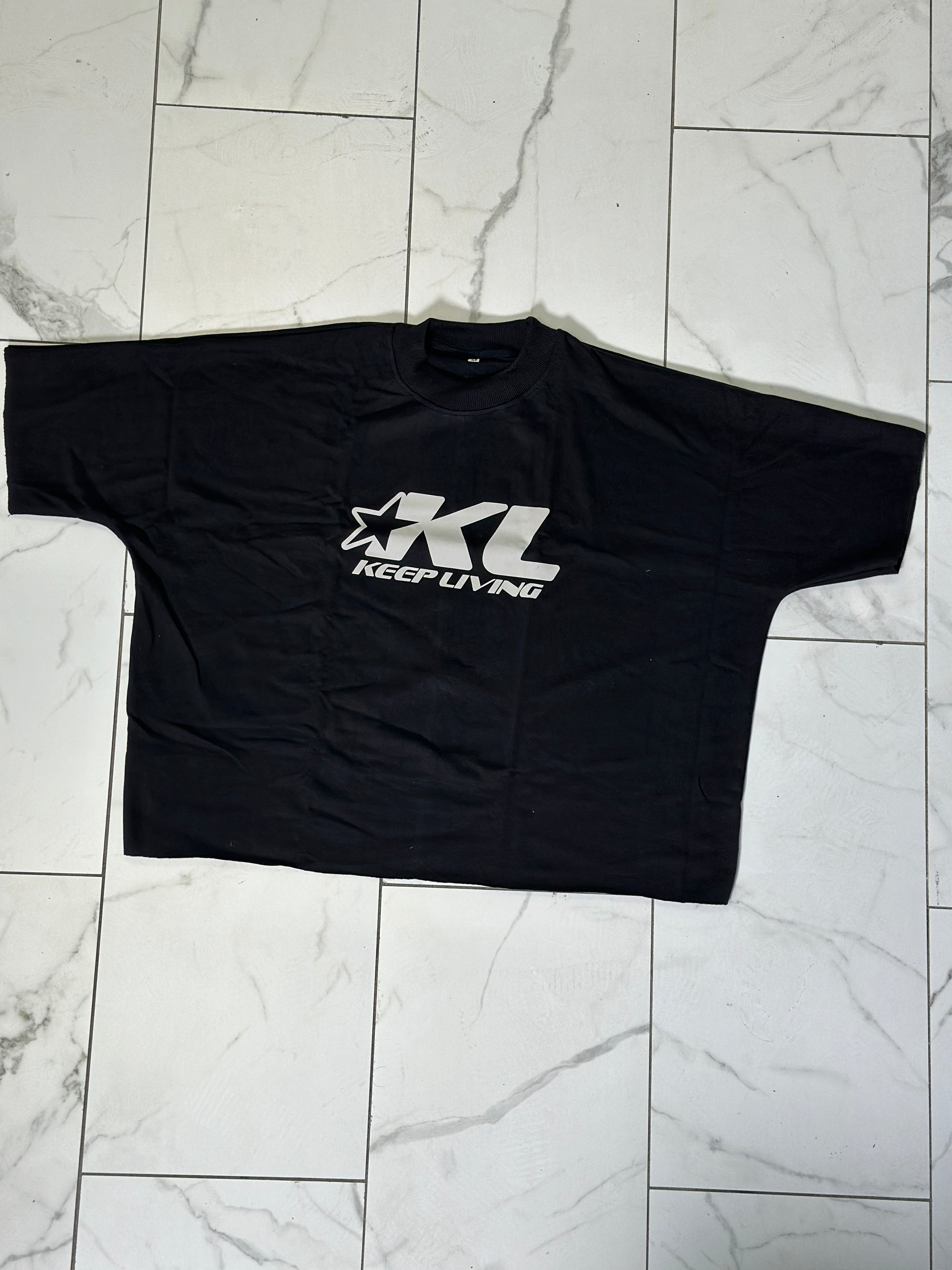 KL Star Boxy Tee (Black/Grey)