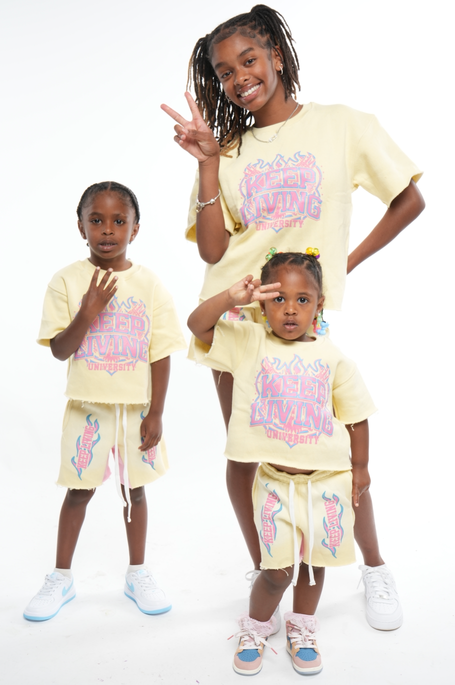 Kids Flame University Set (Pink/Cream/Blue)