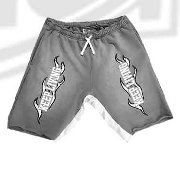 Flame University Shorts (Grey/White)