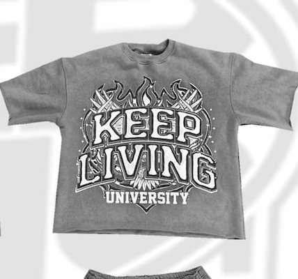 Flame University Shirts (Grey/White)