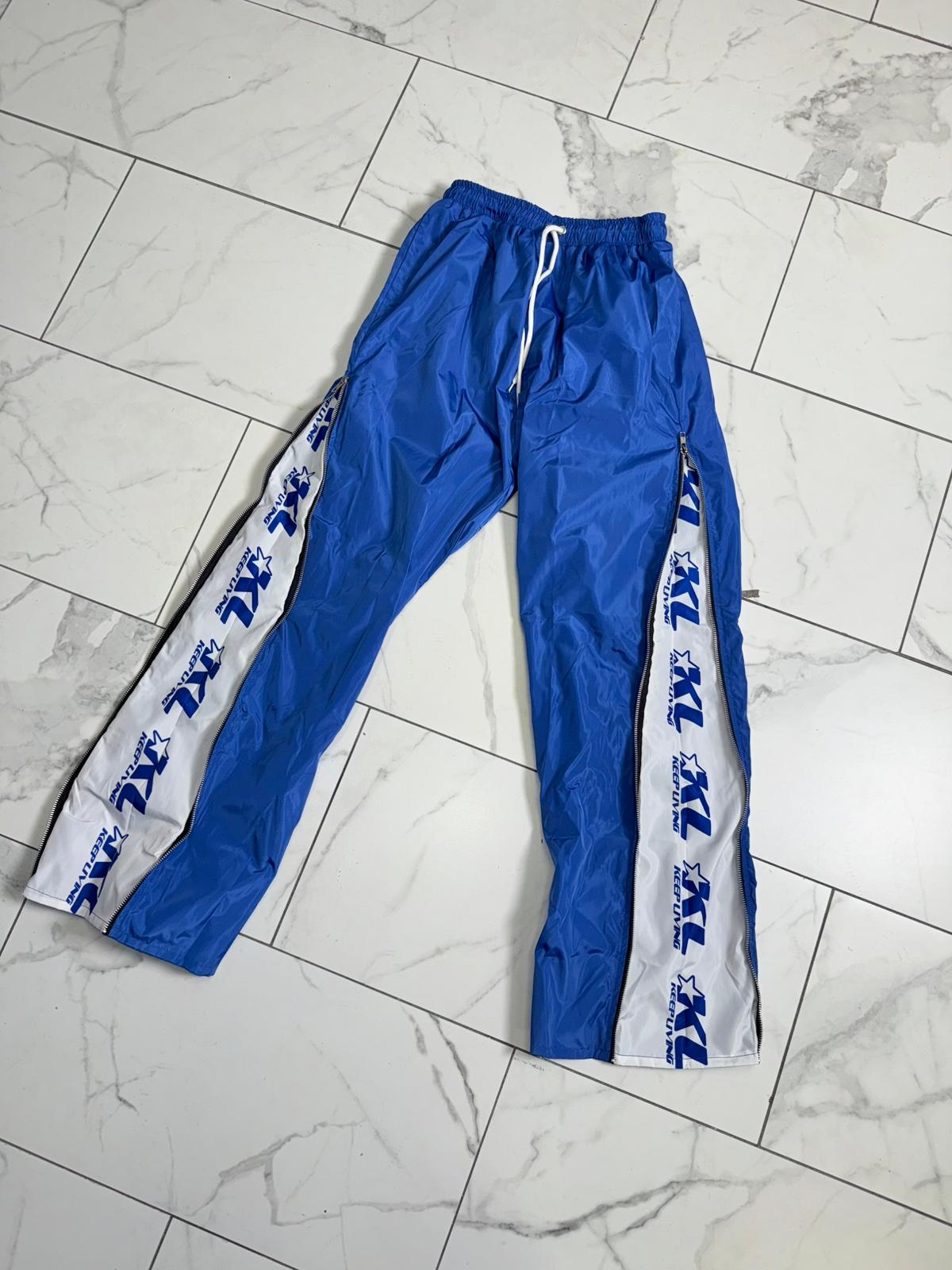 KL Windbreaker Track Pants (Royal Blue/White)